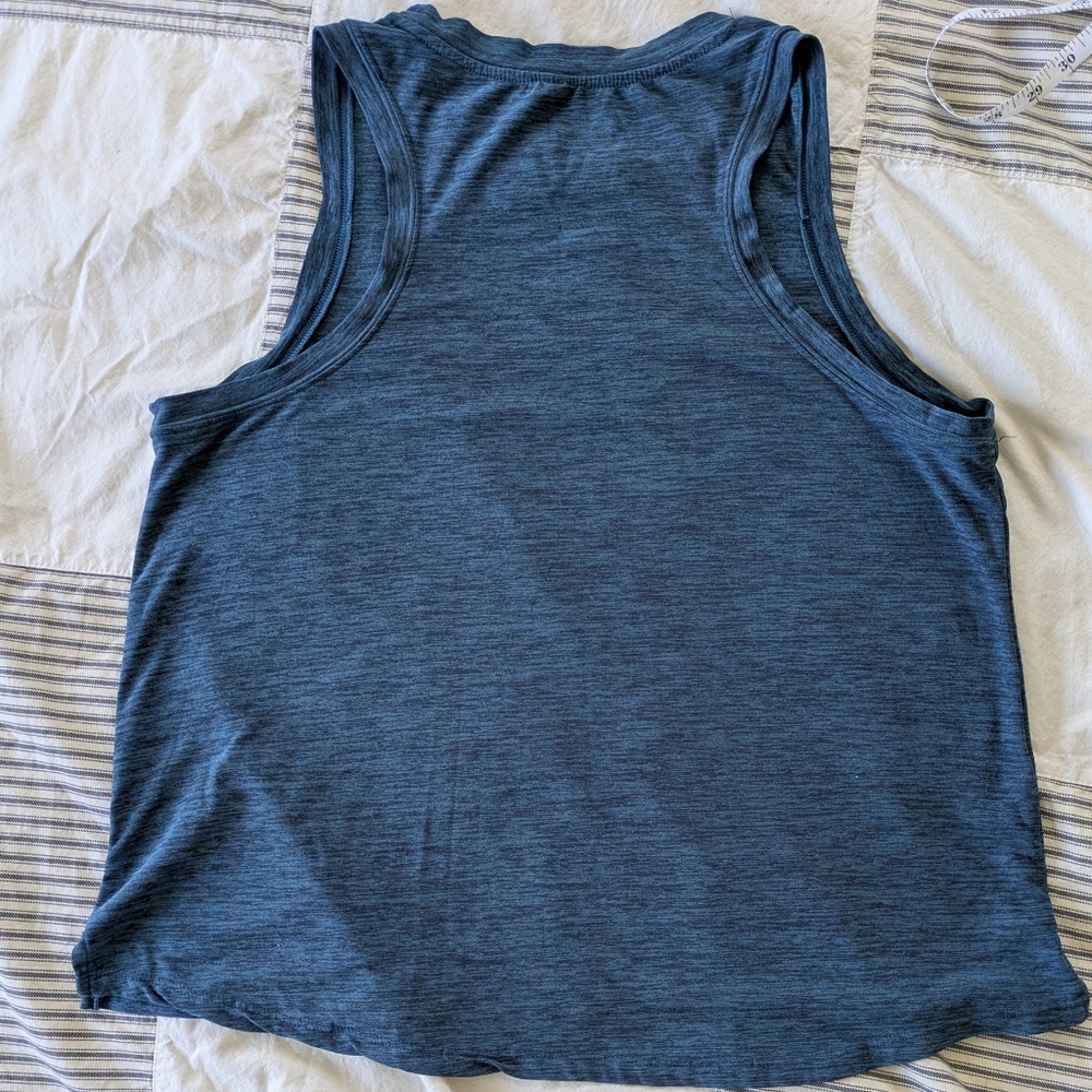 Kyodan Heathered Navy Blue Muscle Tank - Picture 5 of 7